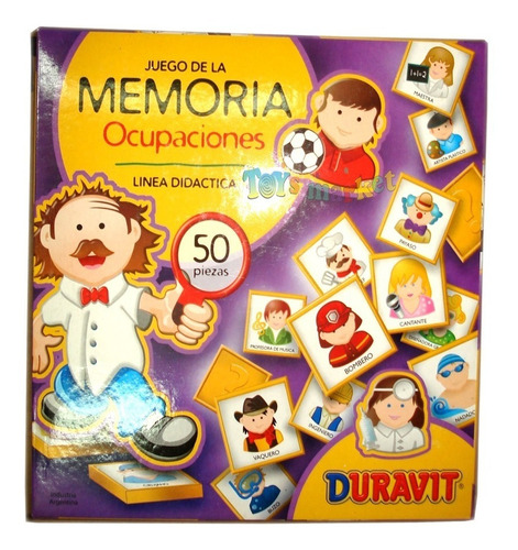 Juego De Memoria Didactico 50 Piezas Memotest Duravit