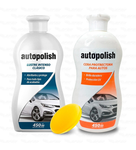 Autopolish Clásico Quita Rayones + Cera Protectora+aplicador