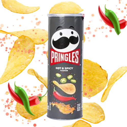 Batata Pringles Hot & Spicy Pimenta Flavour Asia