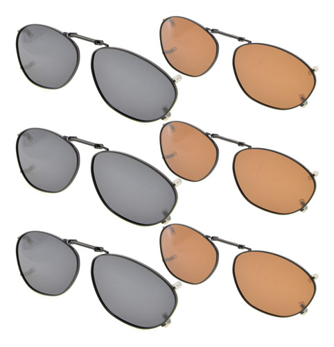 Eyekepper Paquete De 6 Gafas De Sol Con Clip Lentes Polariza