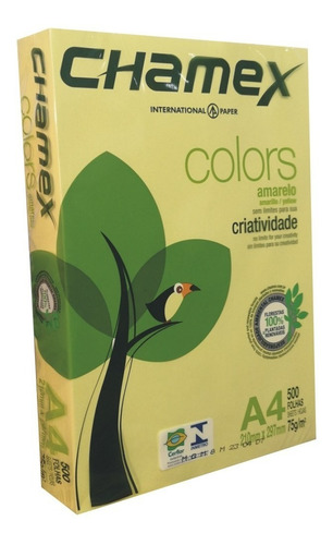 Papel Amarillo A4 500 Hojas 75 Gr Laser Inkjet Papeles Color