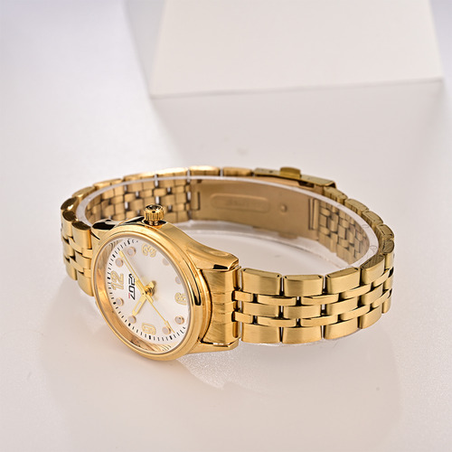 Reloj Zoea Ez8085-j Niñas Acero Dorado 30m Resistente Agua