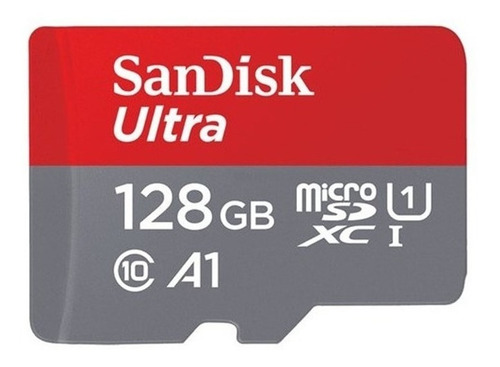 Imagen 1 de 1 de Memoria Micro Sd 128gb Sandisk Clase 10 A1 Ultra Xc 100mb/s