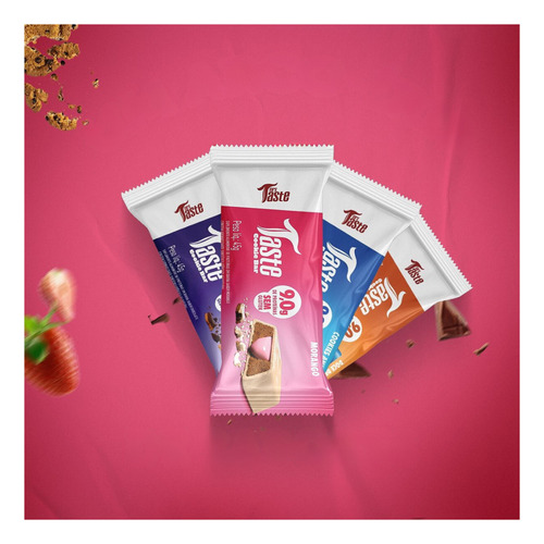 Barra Proteína Taste Cookies Bar Doce De Leite 45g Mrs Taste