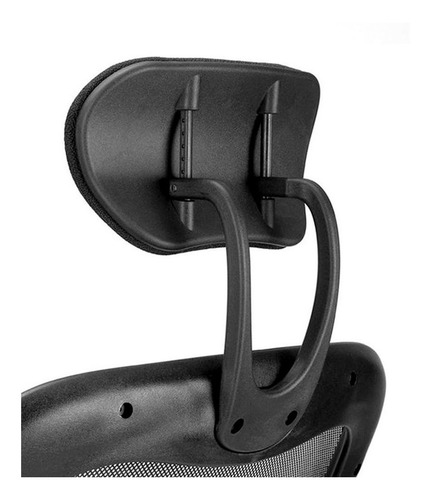 Imagen 3 de 3 de Silla de escritorio Baires4 Citiz con apoyacabeza ergonómica negra con tapizado de mesh y marathon