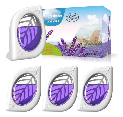 Ambientador Clean De Lavanda 4pzs