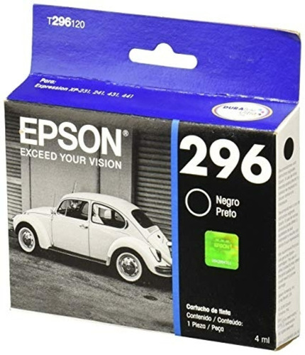 Cartucho Original Epson 296 Xp431 Xp441 Xp241 Preto