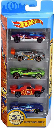 Hot Wheels 50 Aniversario De Pista Estrellas Paquete De 5, 1