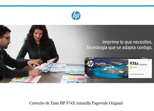 Cartucho De Tinta Hp 974x Original L0s05al Amarillo