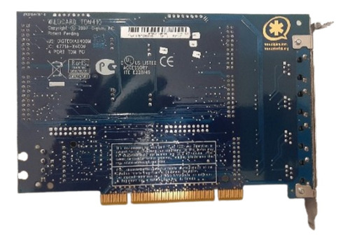 Placa Asterisk Tdm410 4 Fxs Suporte Até 4 Linhas De Entrada