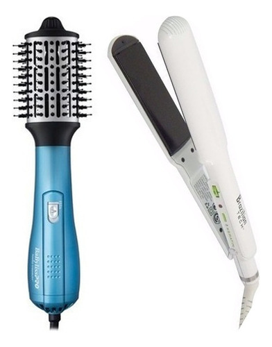 Kit Babyliss Cepillo Secador + Planchita Keratin