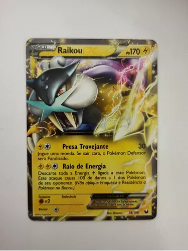 Carta Pokemon Raikou GX Original Copag