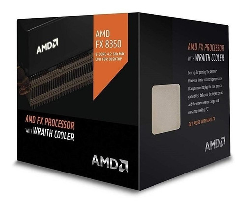 Processador gamer AMD FX 8-Core Black 8350 FD8350FRHKHBX  de 8 núcleos e  4.2GHz de frequência