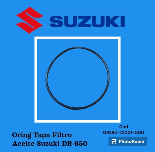 Oring Tapa Filtro Aceite Suzuki Dr-650