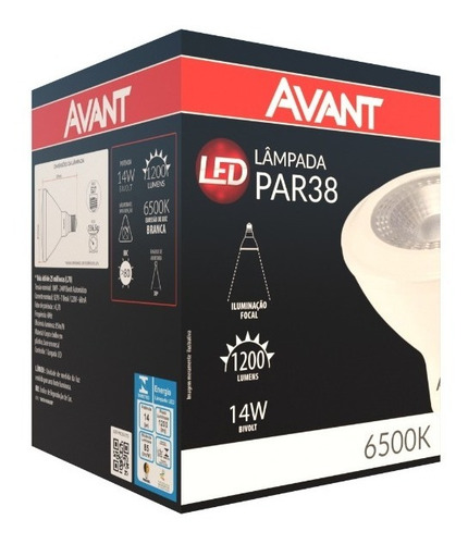 Imagem 2 de 5 de Lâmpada Led Par38 14w Bivolt 1200 Lumens 6500k