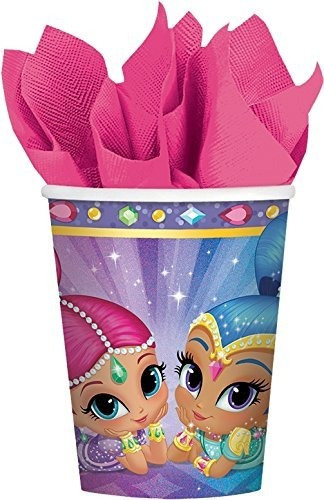 8 Shimmer Y Shine Birthday Party 9oz Copa Desechable De Bebi