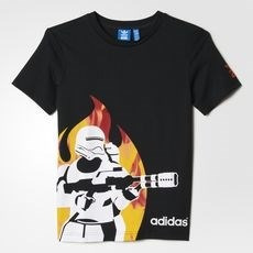 Remera adidas Star Wars Flame Niños