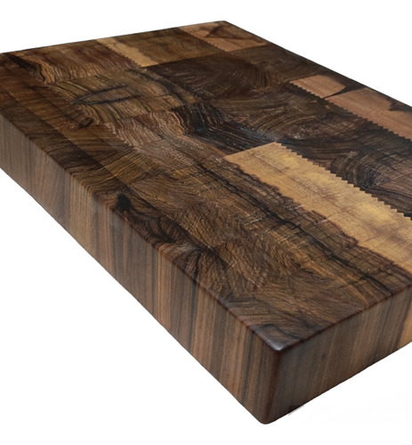 Tabla Picar Madera Dura End Grain Guayubira Gourmet Asado  