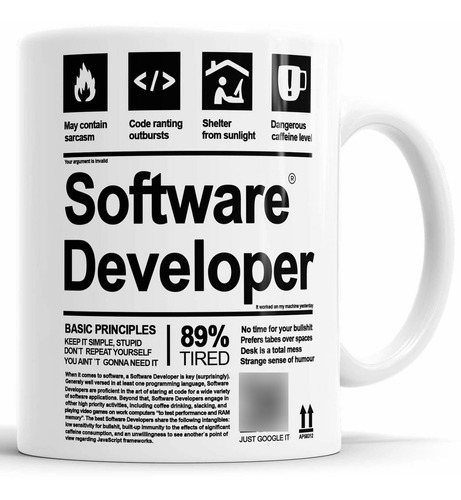 Caneca Software Developer - Desenvolvedor De Software