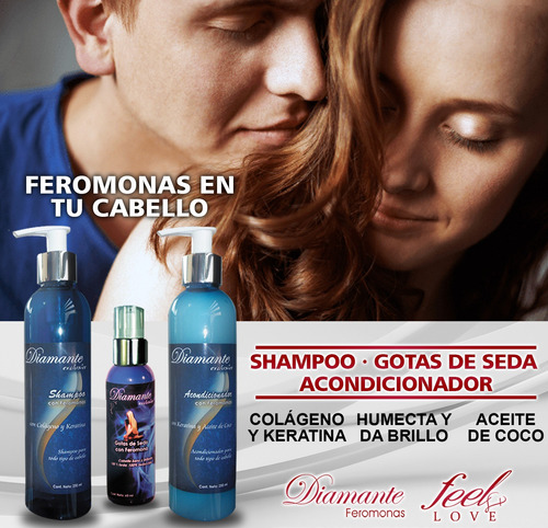 Shampoo Premium Con Feromonas Aceite Argan Y Keratina 250ml