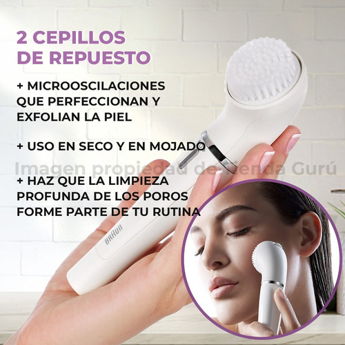 Imagen 3 de 4 de Braun Se80 Repuesto Cepillo Exfoliante Pieles Sensibles