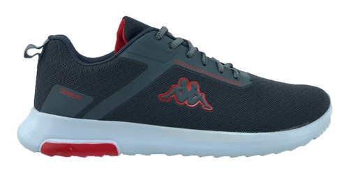 Zapatillas Kappa Running Hombre Leone Gris Oscuro-rojo Cli