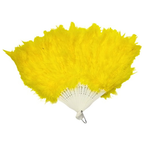 Abanicos De Plumas Pvc X10u Fiesta Disfraz Carnaval Souvenir