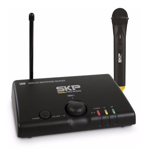 Microfone Profissional Skp Uhf Mini-i Sem Fio De Mão Wireles