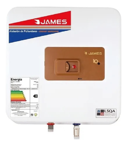 Calefon Termotanque James 20 Litros Prisma Cobre Espesor Max