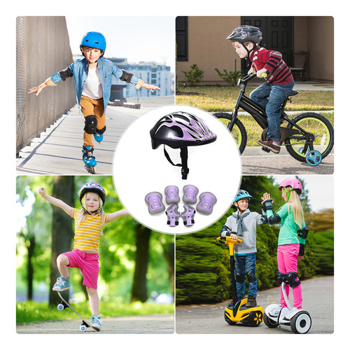 Juego 7 Rodilleras Y Coderas Para Casco Seguridad Para Niños