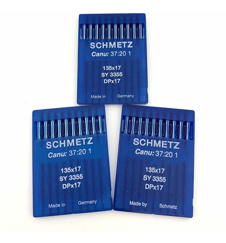 3 X 10 Agujas Schmetz Walking Foot Industrial Size 160