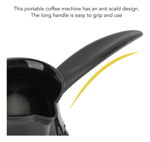 Cafetera Turca, 600ml Capacidad Acero Inoxidable
