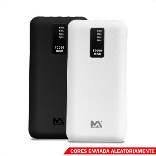 Carregador Portátil Compatível Com Usb V8 Tipo - C 10000mah