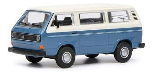   Vw T3 Bus, Blue/white 1/64modelo Metálico Disponible Ya