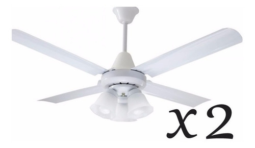 2x Ventilador De Techo 605 Tulipa Nacional 5 Años Garantia