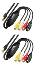 Comprar 2 Convertidores Usb De Captura De Vídeo Vhs A Digital Usb 2.