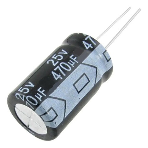 50 Peças Capacitor Eletrolítico 470uf 25v 470 X 25 105ºc