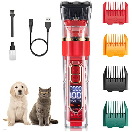 Dog Grooming Kit, Professional Dog Grooming Clippers, C...