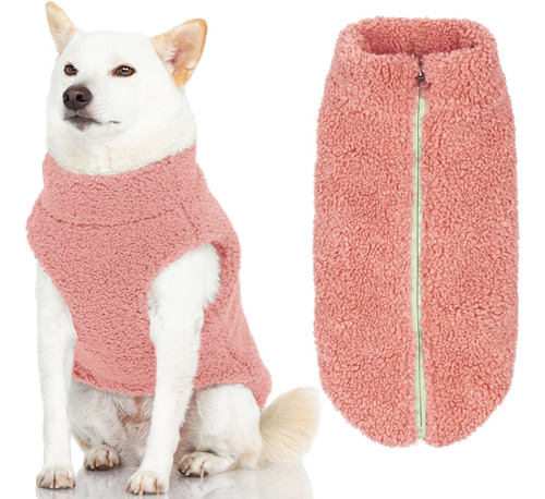 Chaleco Gooby Sherpa Para Perros Pequeños, Color Rosa Malva