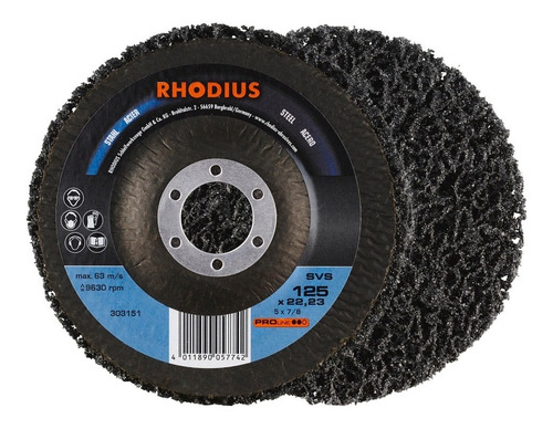 Imagen 3 de 10 de Disco Fibra Abrasiva 115 Mm Oxido Pintura Rhodius Alemania