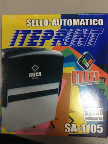 Sello Automatico Iteca 69 X 30mm Modelo Sa 1105 Grande