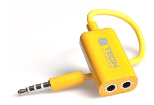 Adaptador Divisor Doblesalida Audio Travelblue Tb562 Amarilo