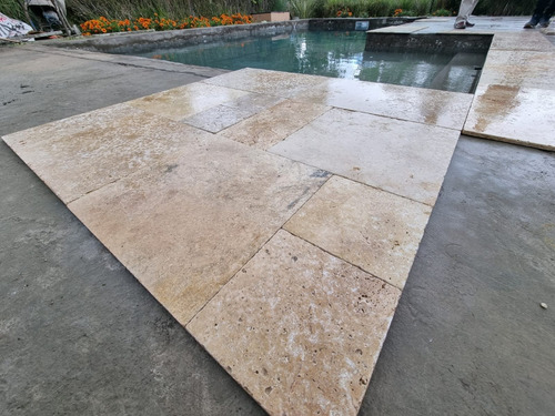 Marmol Travertino Patrón Frances Pulido Cepillado Piedra Nat
