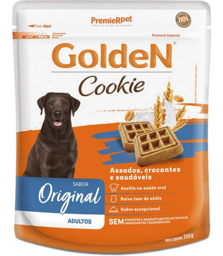 Golden Cookie P/ Cães Adultos Sabor Original 350g