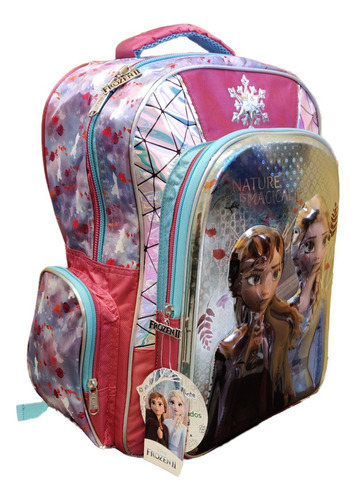 Mochila Backpack Primaria Frozen Ana Elsa 3d Ruz