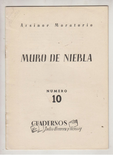 1949 Poesia Mujeres Uruguay Arsinoe Moratorio Muro De Niebla