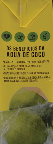Água De Coco Coco Quadrado Tradicional Cx 12 X 1l