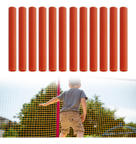 12 Piezas Trampolín Pole De Espuma Mangas De Naranja