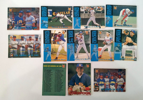 Barajitas De Coleccion Beisbol Line-up Lvbp 96-97 Lote 1