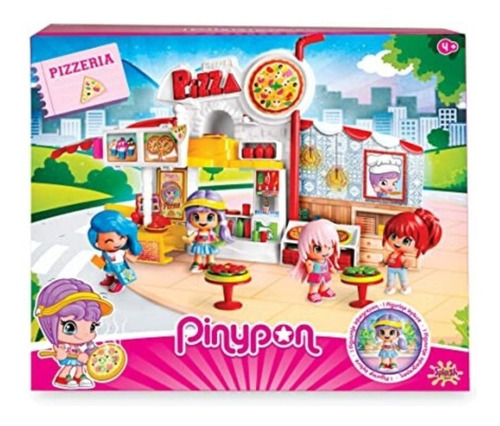 Imagen 4 de 5 de Pinypon Playset Pizzeria Con Figura + Accesorios Original